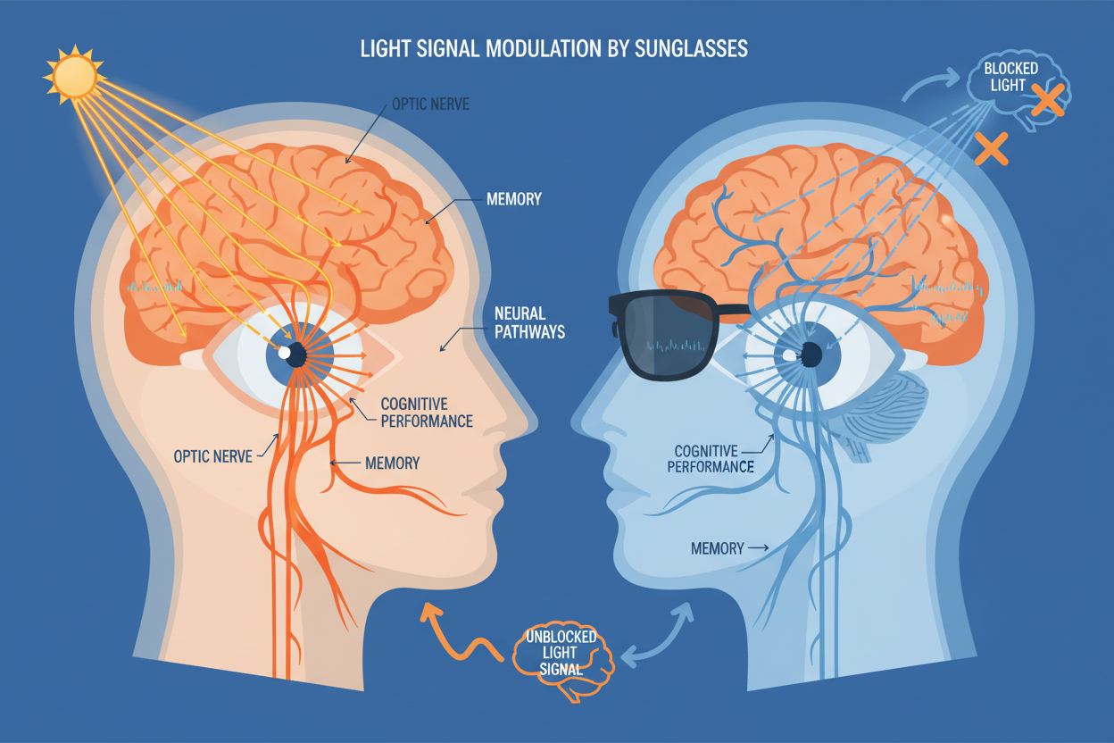 Jak sluneční brýle blokují světelný signál pro mozek (a proč to ovlivňuje paměť a výkon)