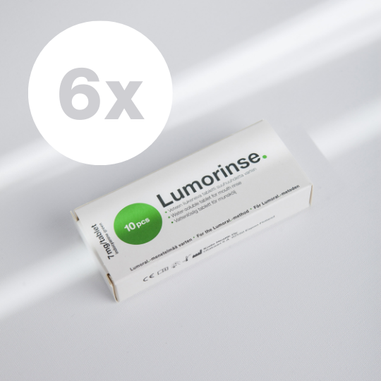 Lumorinse mouthwash, 60 tablets