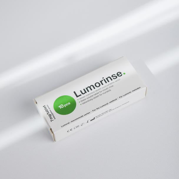Lumorinse mouthwash, 10 tablets