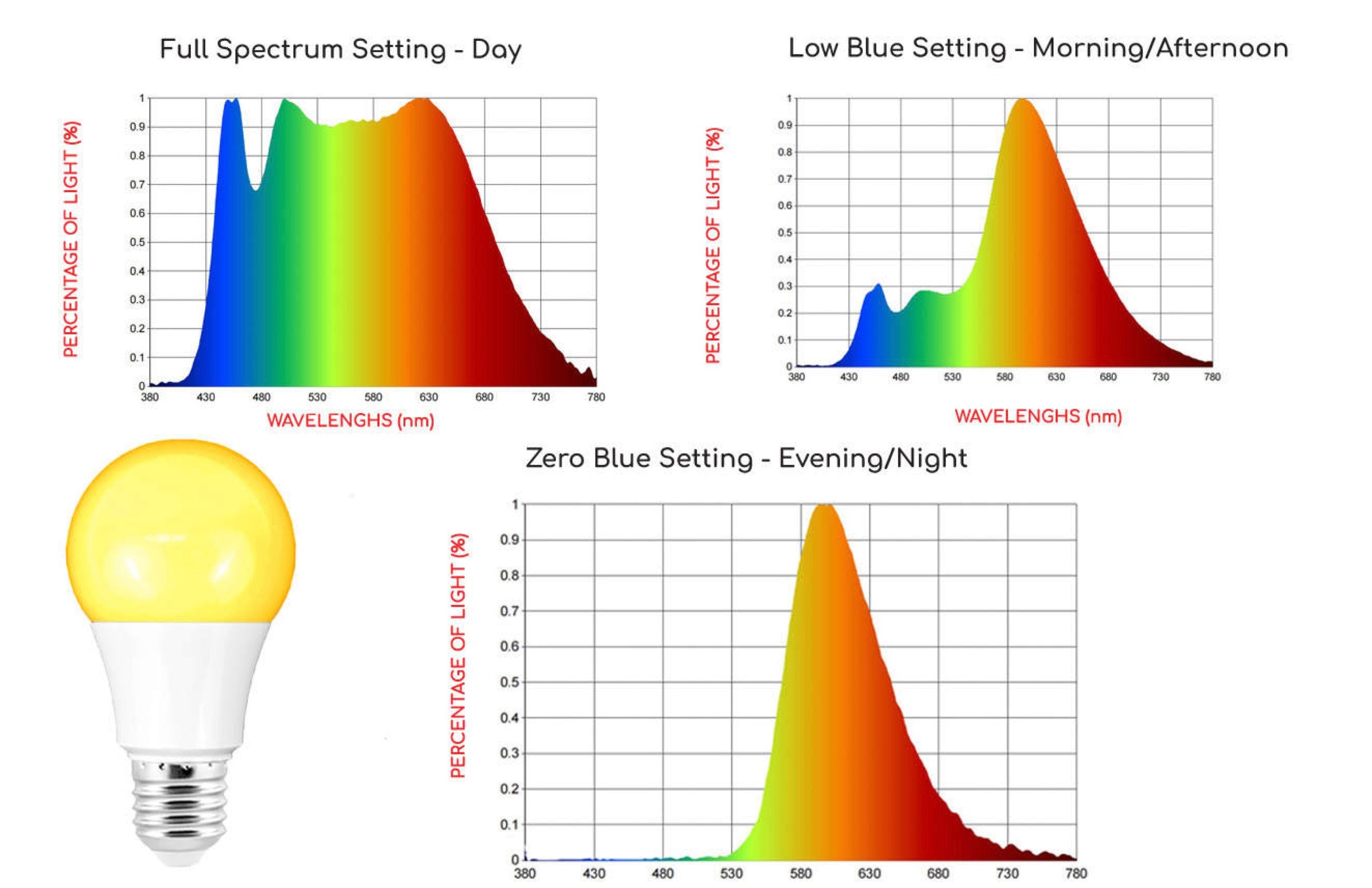 Circadian Bulb Clock 3-in-1
