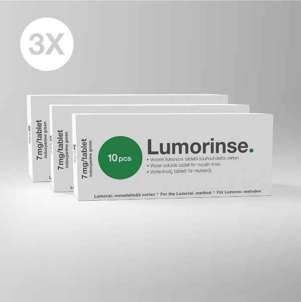 Lumorinse mouthwash, 30 tablets