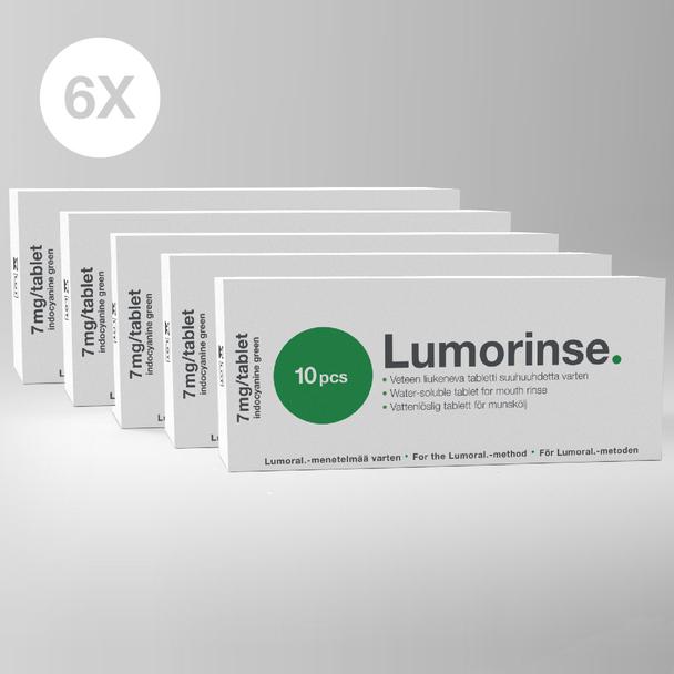 Lumorinse mouthwash, 60 tablets