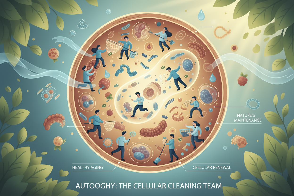 Autophagie jako tichý úklidový tým: proč „zdravé stárnutí“ často nezačíná doplňkem, ale prostředím