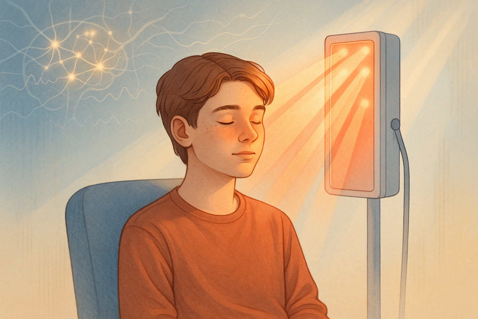 Světelná terapie jako naděje pro adolescenty s depresí: Detailní vědecké výsledky fotobiomodulace