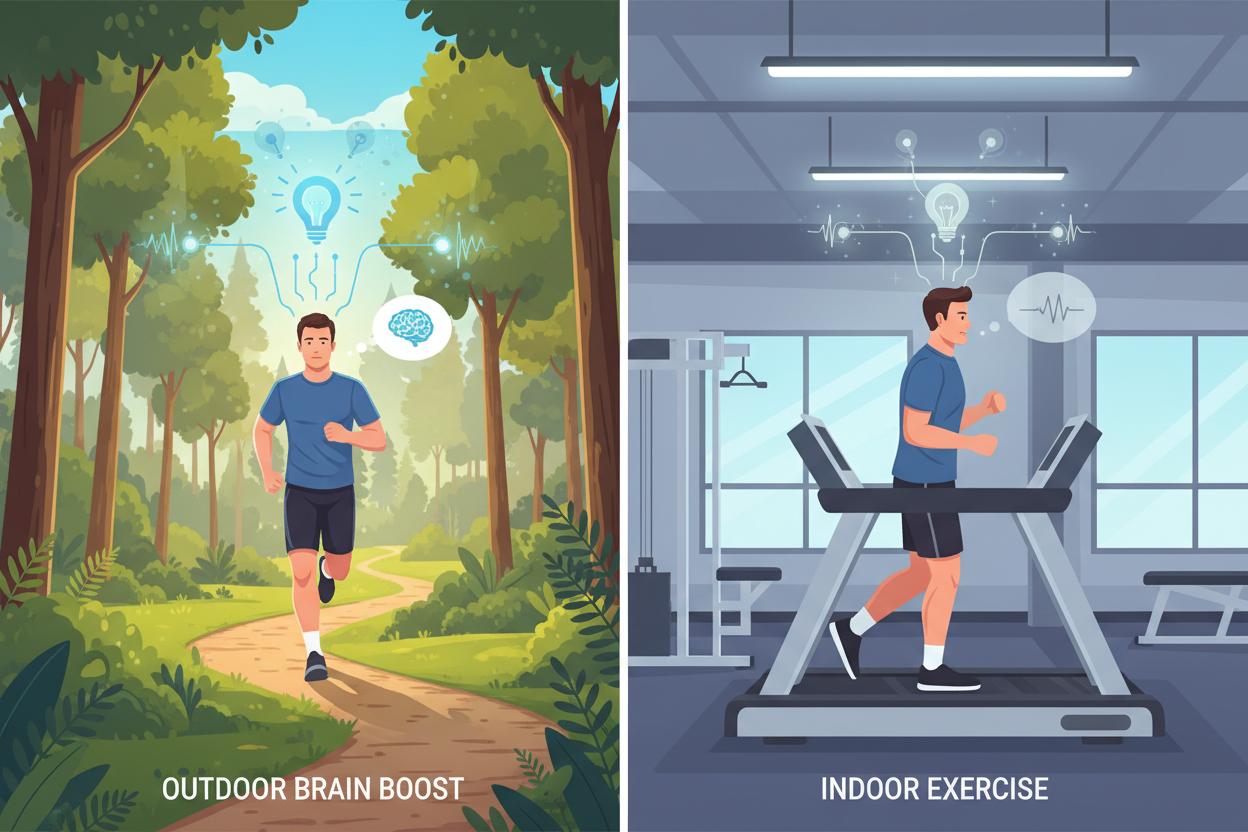 Venek jako kognitivní doping zdarma: proč stejný trénink venku zlepšuje mozek víc než v hale