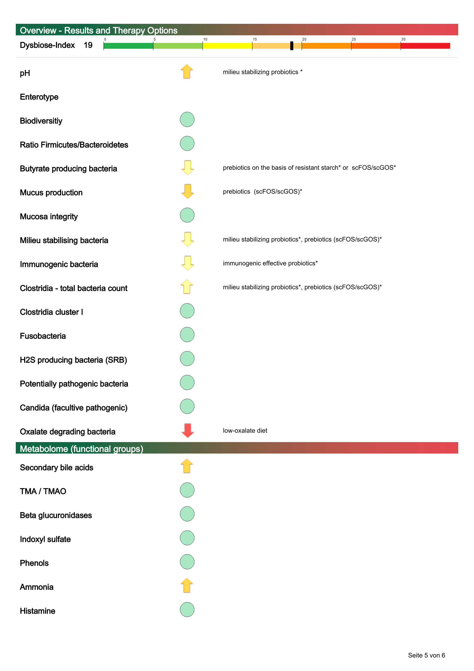 Test kompletního rozboru střevního mikrobiomu